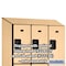 Salsbury Industries 3 Tier Designer Locker, 54"Wx76"Hx21"D, 9 Door, Maple 18-23361MAP - alternate 2